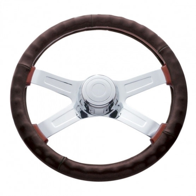 18 Steering Wheel Cover – Dark Brown