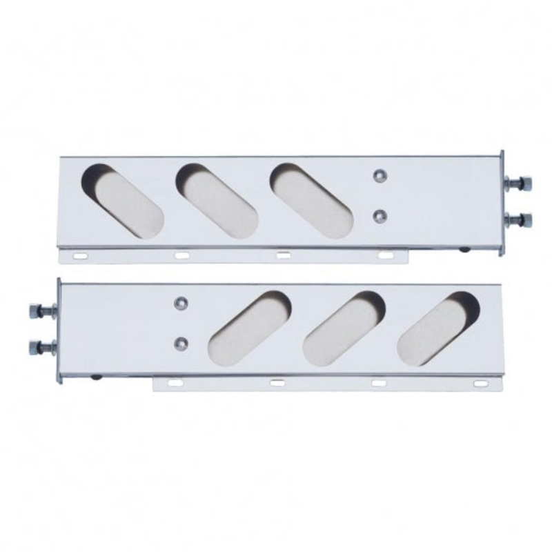 Stainless Spring Loaded Rear Light Bar – Oval Cutouts – 2 1/2 Bolt Pattern