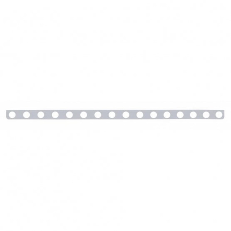 Stainless Steel Light Bracket w/ Sixteen 2 Light Cutouts