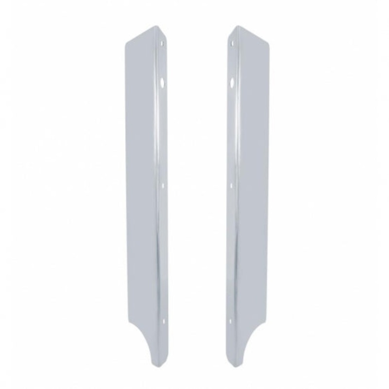 Stainless Steel Peterbilt 379 Side Grille Deflector – 4 Headlight System