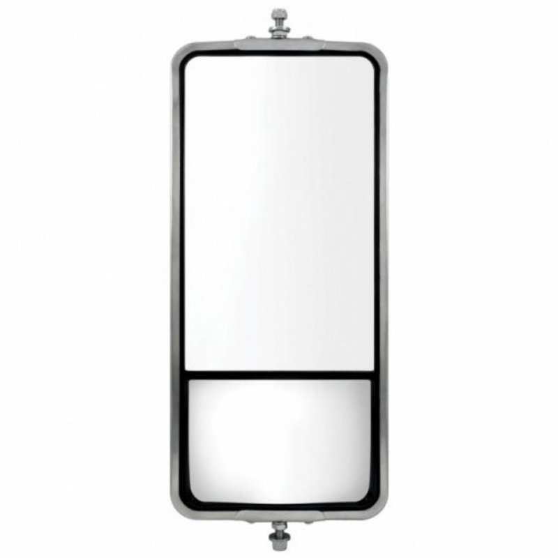 Stainless Steel West Coast Mirror – 7 x 16 w/ Convex