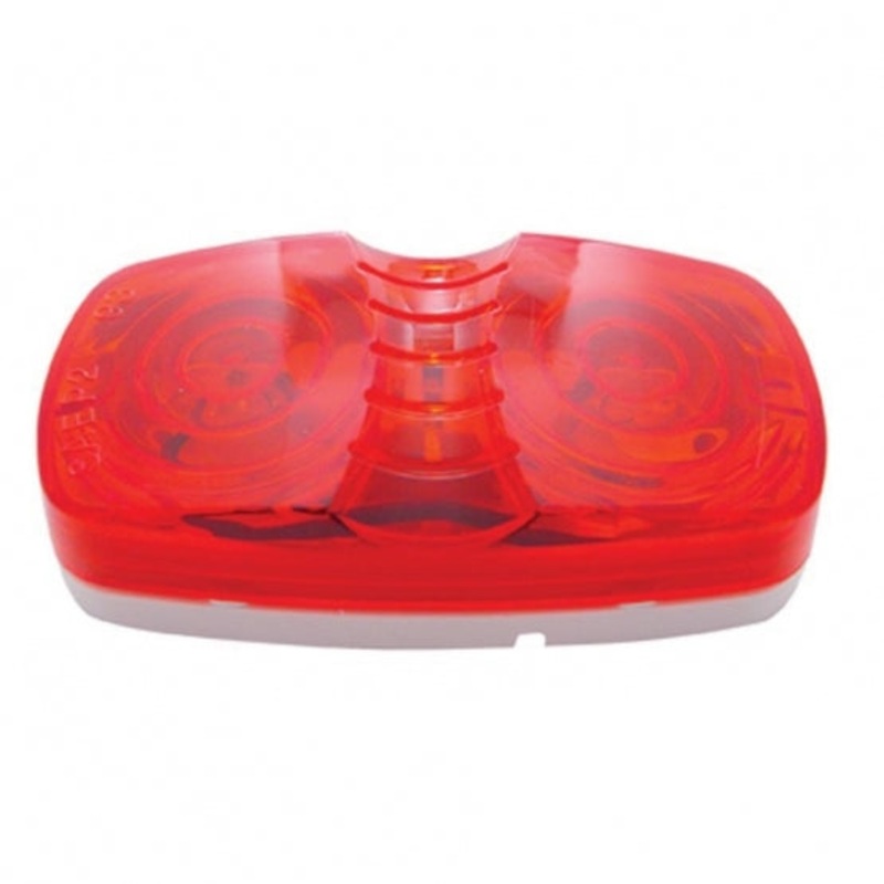 Tiger Eye Clearance/Marker Light – Red Lens/White Base