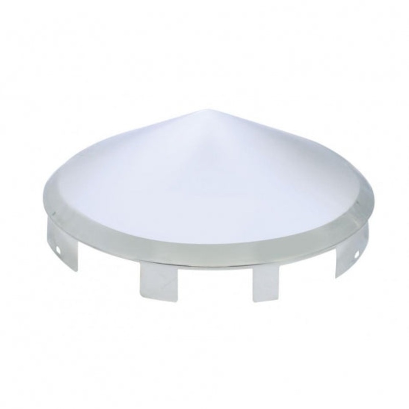 Universal Pointed Stainless Front Hub Cap – 1 Lip