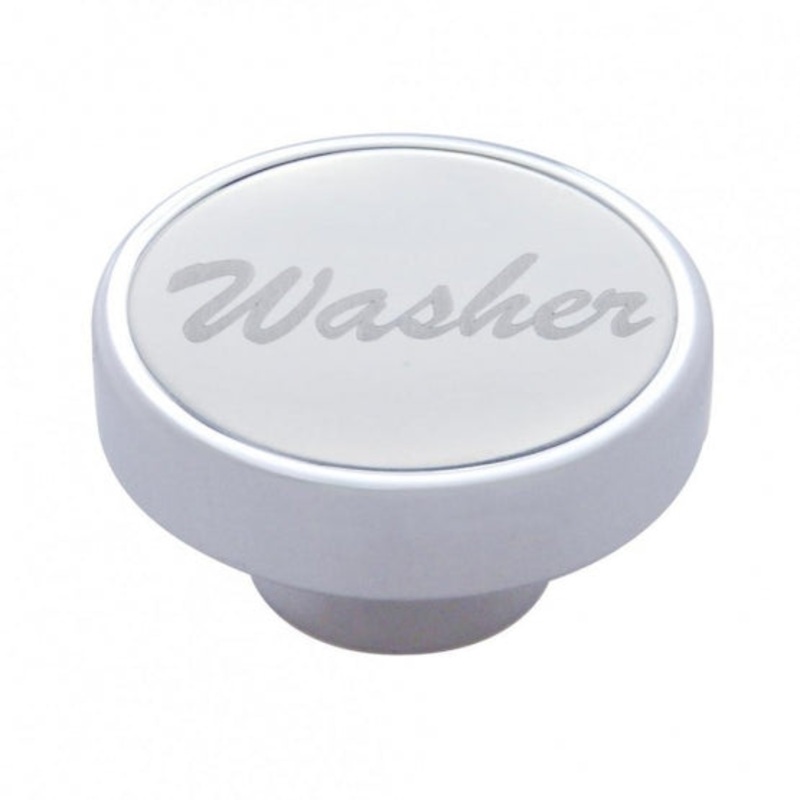 Washer Dash Knob – Stainless Plaque