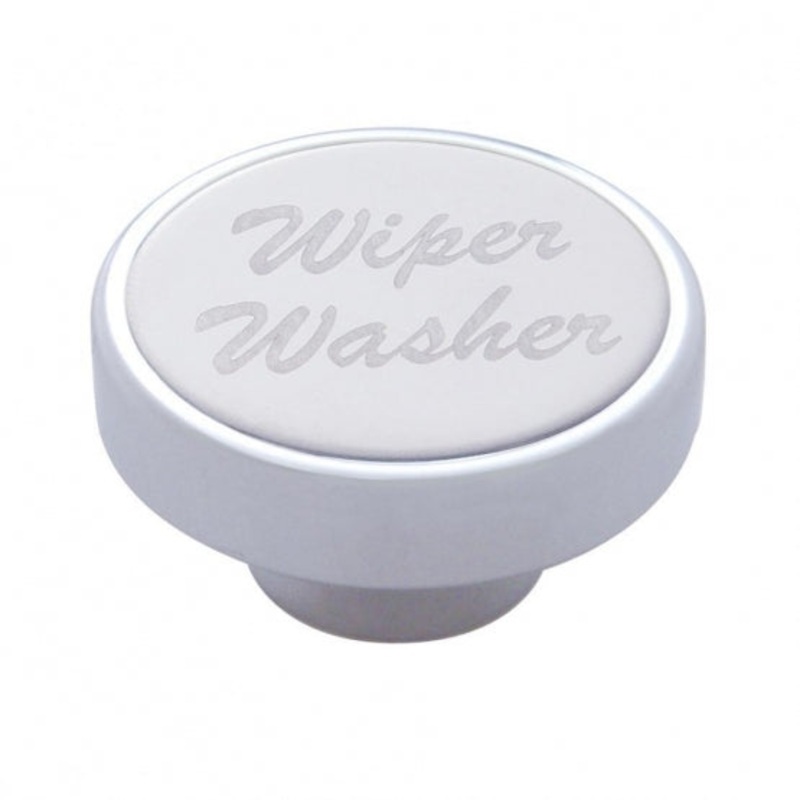 Wiper/Washer Dash Knob – Stainless Plaque