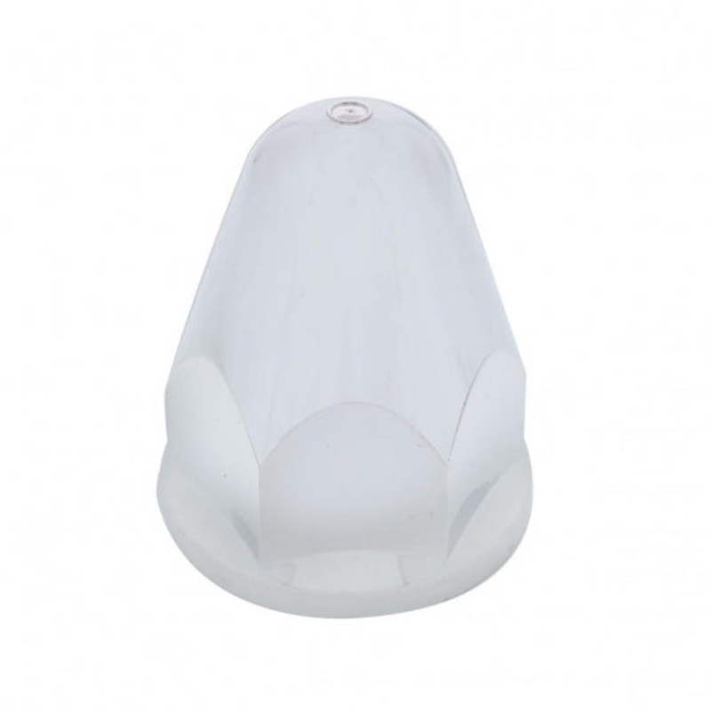 1 1/2 x 2 3/4 Slotted Bullet Push-On Nut Cover with Flange