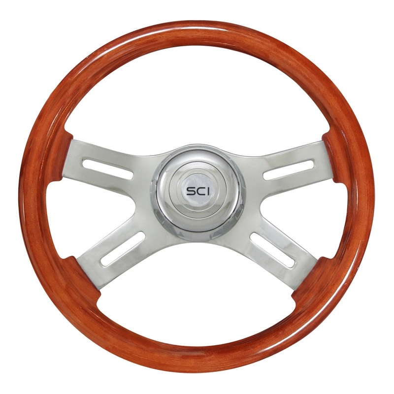 16 Classic Mahogany|Chrome Bezel|Chrome Horn Button – Logo