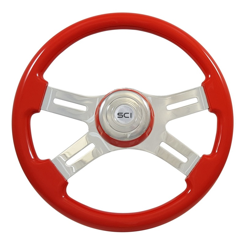 16 Classic Viper Red|Viper Red Bezel|Chrome Horn Button – Logo