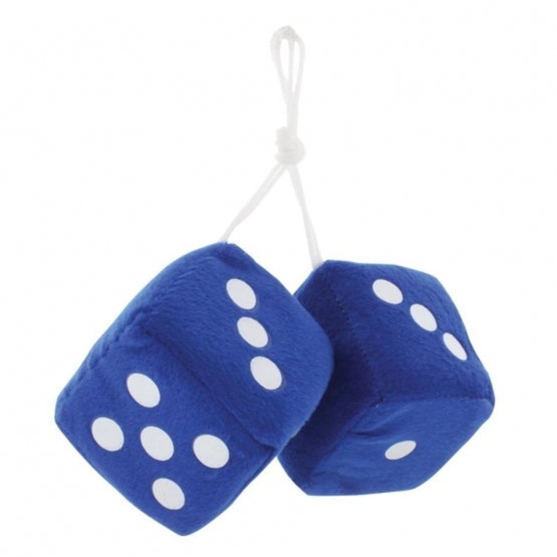 3 x 3 Fuzzy Dice – Blue