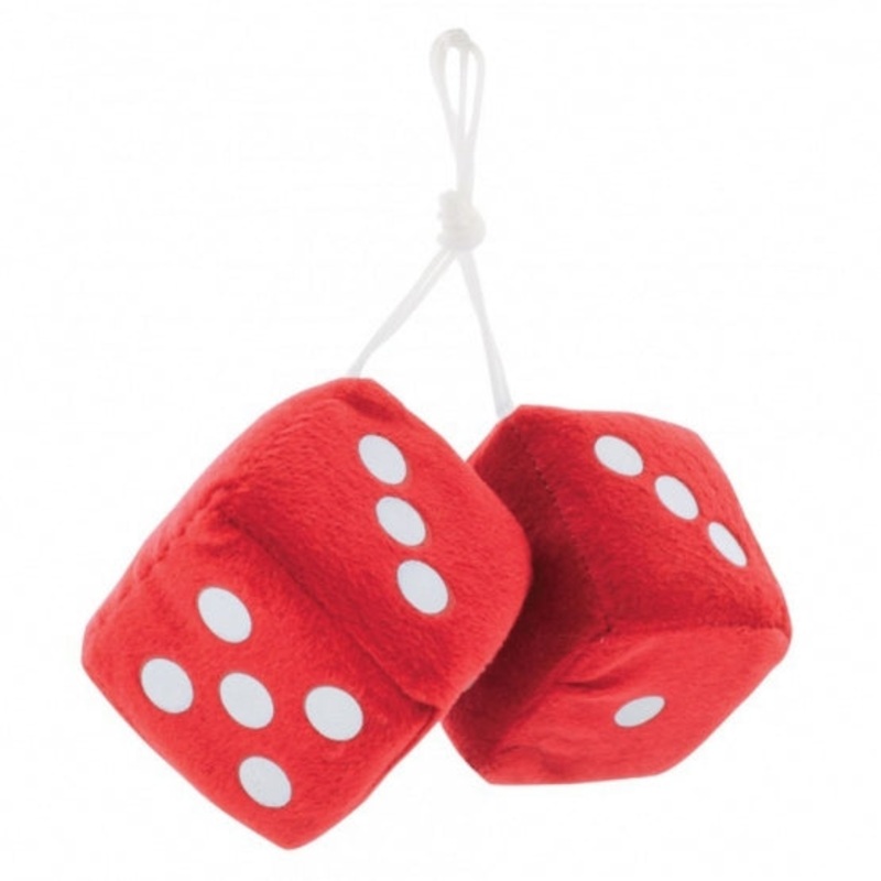 3 x 3 Fuzzy Dice – Red