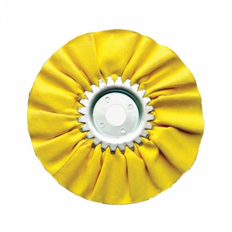 6 Yellow Treated Airway Buff – 5/8 & 1/2 Arbor