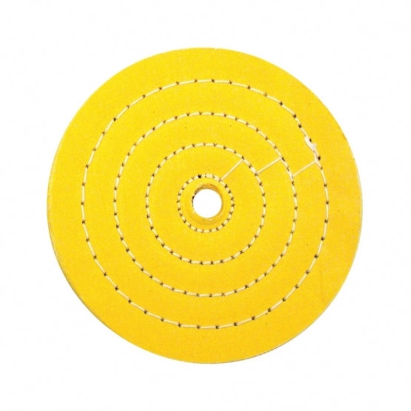 6 Yellow Treated Muslin Buff – 5/8 Arbor
