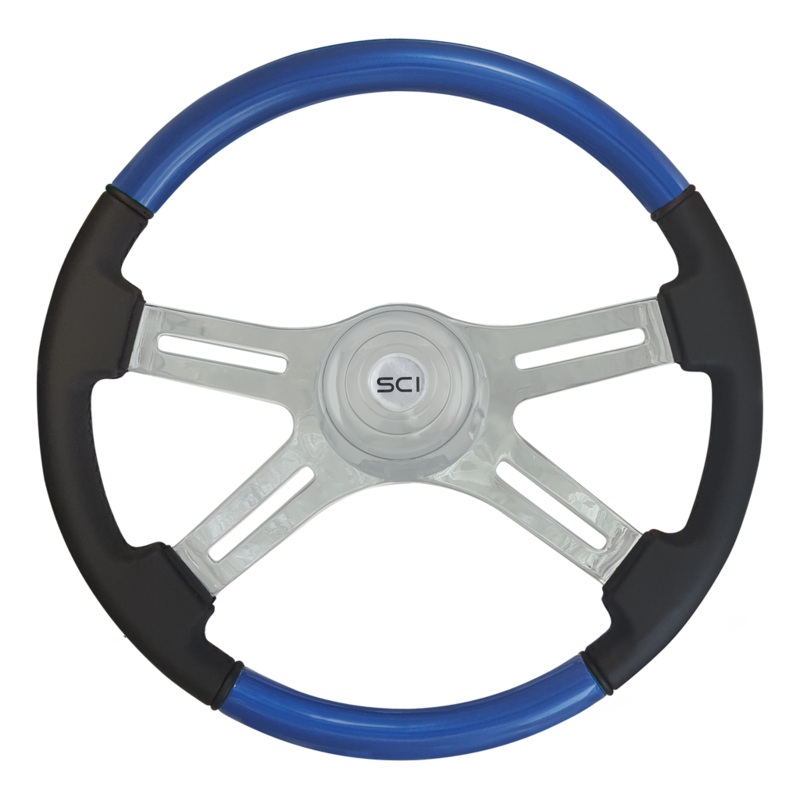 Classic Combo Blue|Chrome Bezel|*Blue Bezel|Chrome Horn Button – Logo