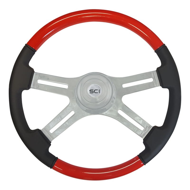 Classic Combo Viper Red|Chrome Bezel|*Viper Red Bezel|Chrome Horn Button – Logo