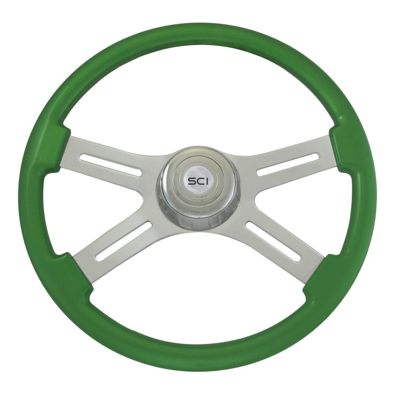 Classic Green|Chrome Bezel|*Green Bezel|Chrome Horn Button – Logo