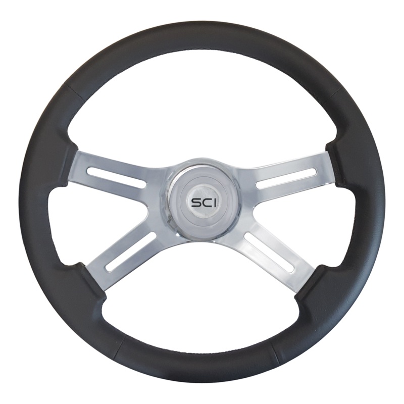 Classic Leather|Chrome Bezel|Chrome Horn Button – Logo