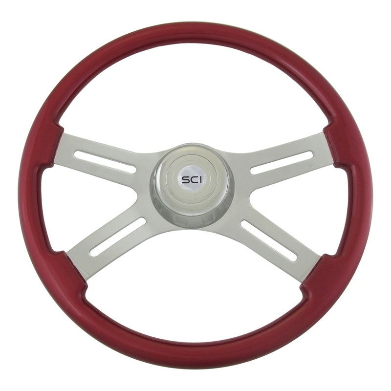 Classic Red|Chrome Bezel|*Red Bezel|Chrome Horn Button – Logo