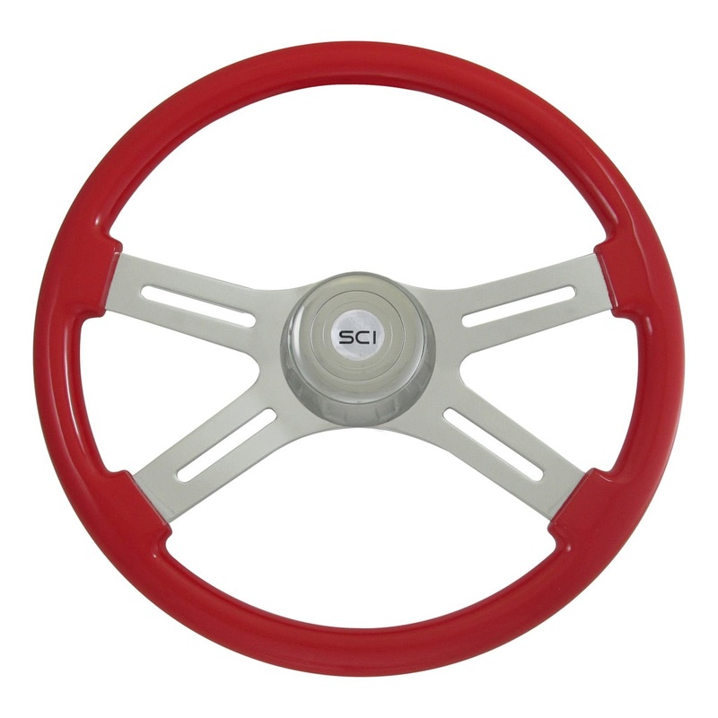 Classic Viper Red|Chrome Bezel|*Viper Red Bezel|Chrome Horn Button – Logo