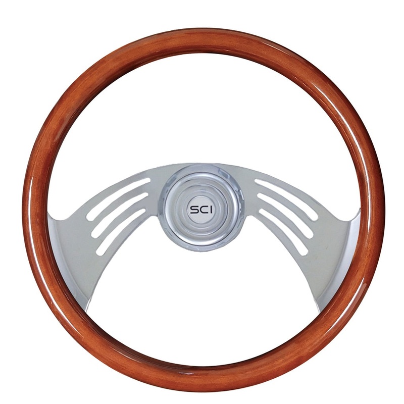 Flight|Chrome Bezel|Chrome Horn Button – Logo