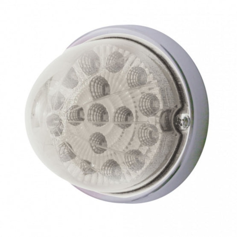 17 LED Dual Function Watermelon Clear Reflector Flush Mount Kit – Red LED/Clear Lens