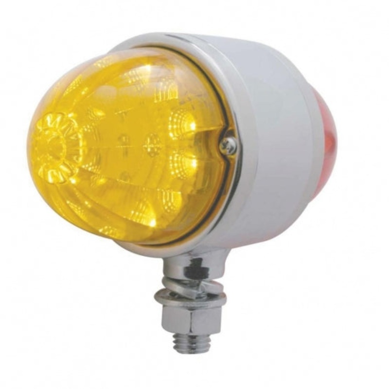 17 LED Reflector Double Face Light – Amber & Red LED/Amber & Red Lens