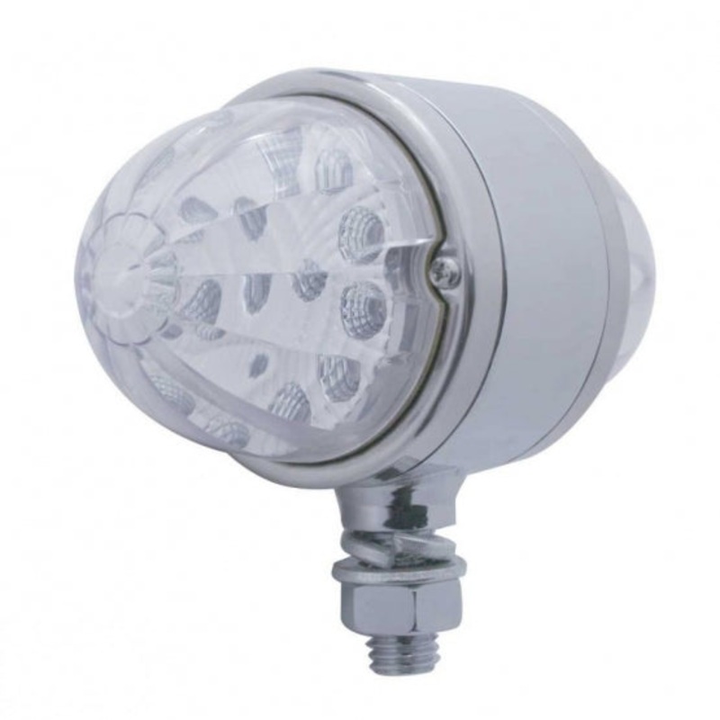 17 LED Reflector Double Face Light – Amber & Red LED/Clear Lens