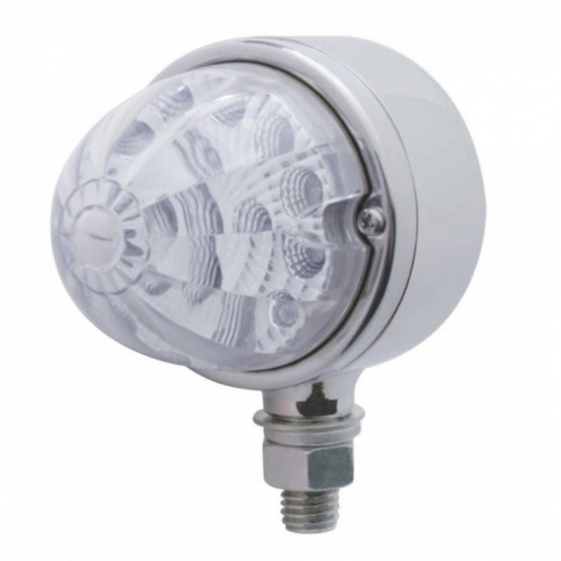 17 LED Reflector Single Face Light – Red LED/Clear Lens
