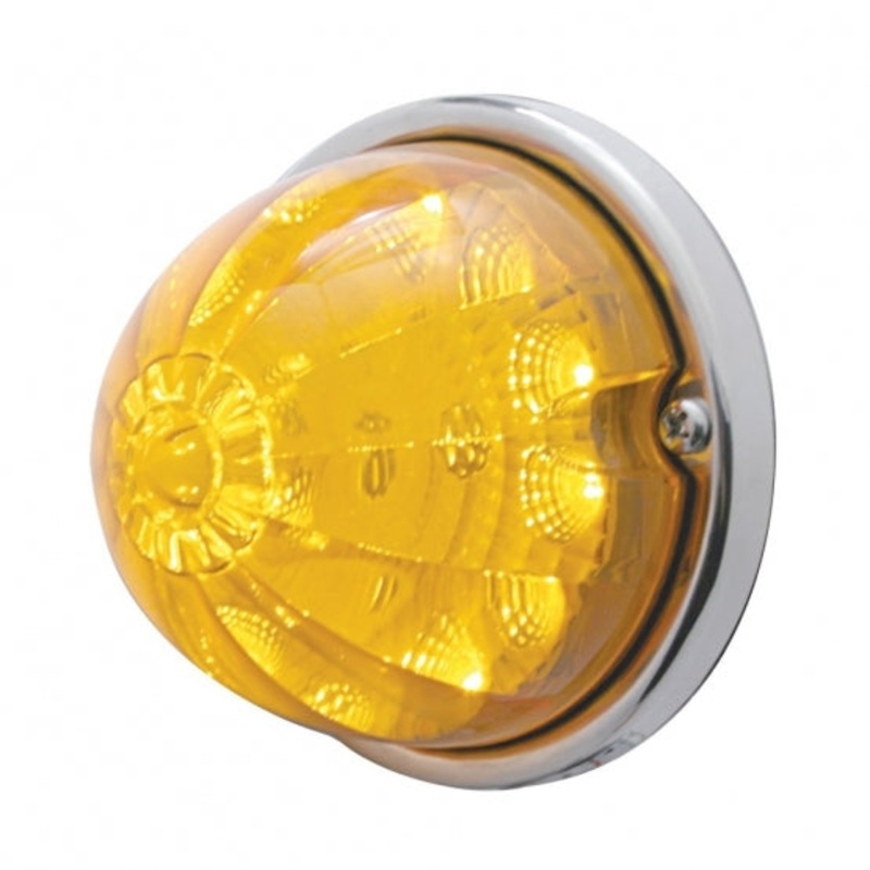 17 LED Reflector Watermelon Flush Mount Kit – Amber LED/Amber Lens