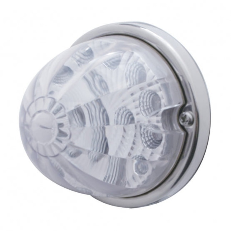 17 LED Reflector Watermelon Flush Mount Kit – Amber LED/Clear Lens