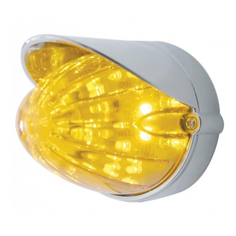 19 LED Watermelon Grakon 1000 Flush Mount Kit w/ Visor – Amber LED/Amber Lens