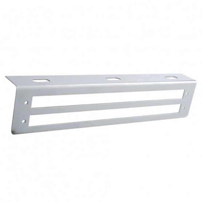 25 5/16 Stainless Light Bracket w/ Two 12 Light Bar Cutouts