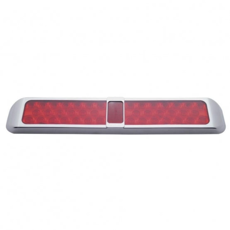 40 LED Stop, Turn & Tail Light w/ Bezel – Red LED/Red Lens