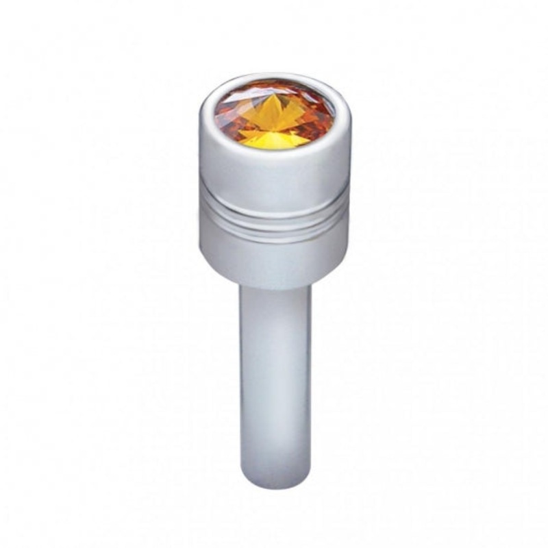 Chrome Door Lock – 9/16 Amber Diamond