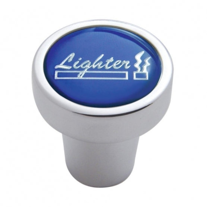 Cigarette Lighter Knob – Blue Glossy Sticker