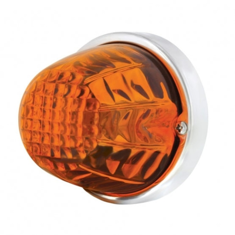 Crystal Large Glass Marker Light – Dark Amber