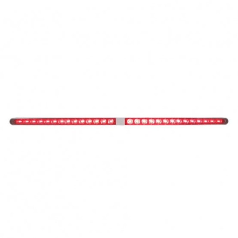 Dual 14 LED 12 Light Bars w/ Bezel – Red LED/Red Lens