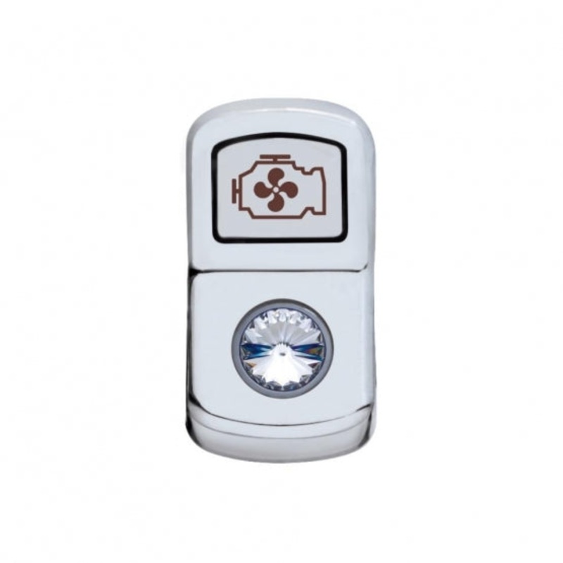 Engine Fan Rocker Switch Cover – Clear Diamond