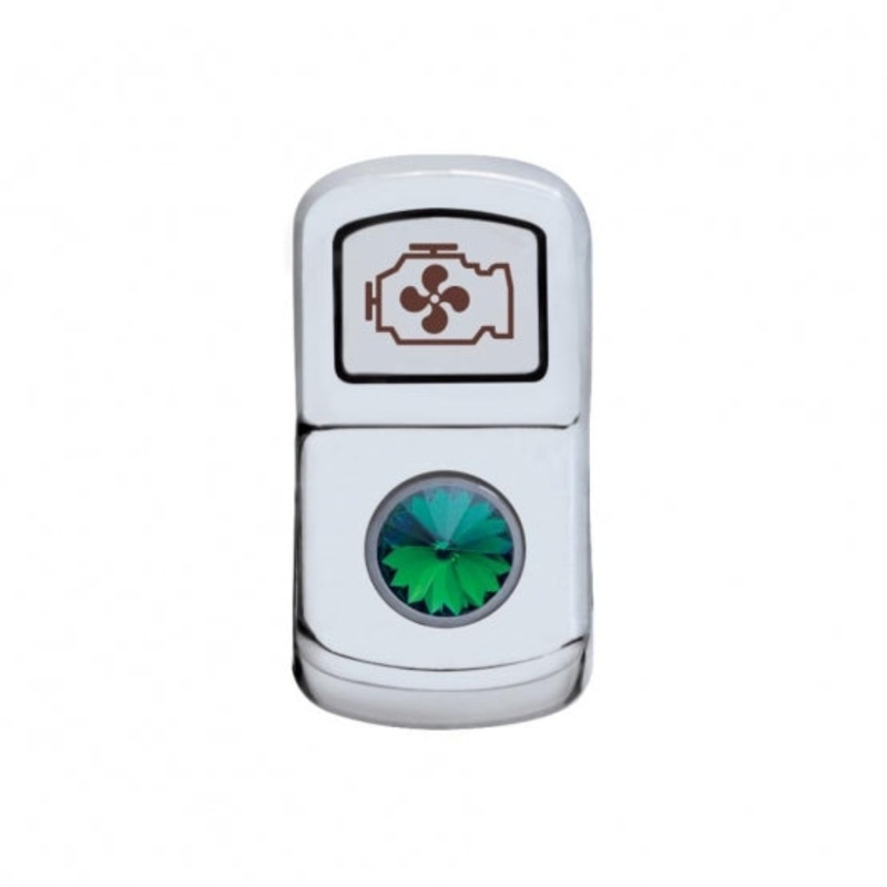 Engine Fan Rocker Switch Cover – Green Diamond