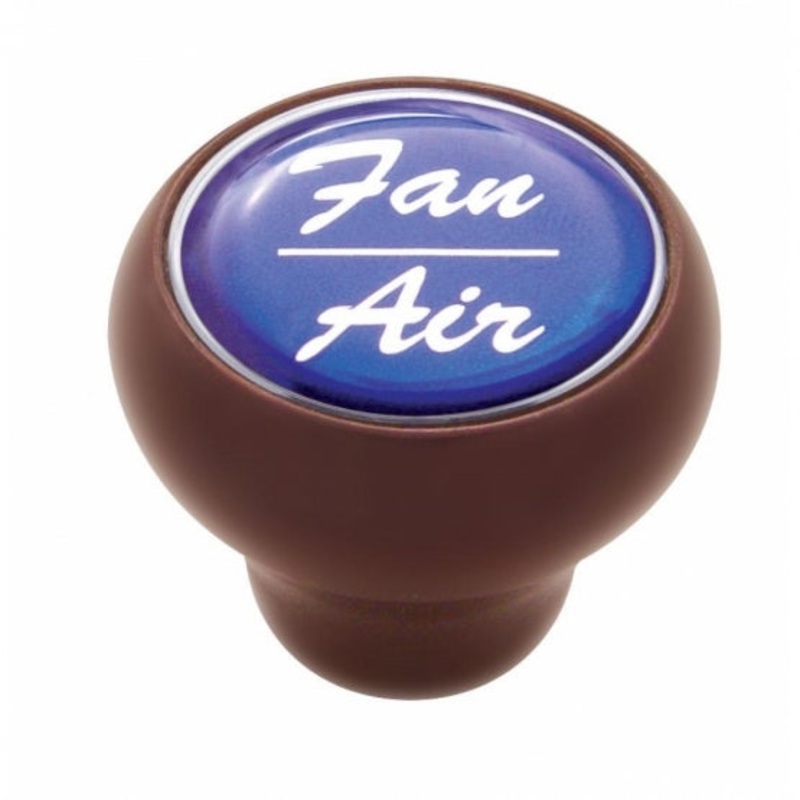 Fan/Air Wood Deluxe Dash Knob – Blue Glossy Sticker