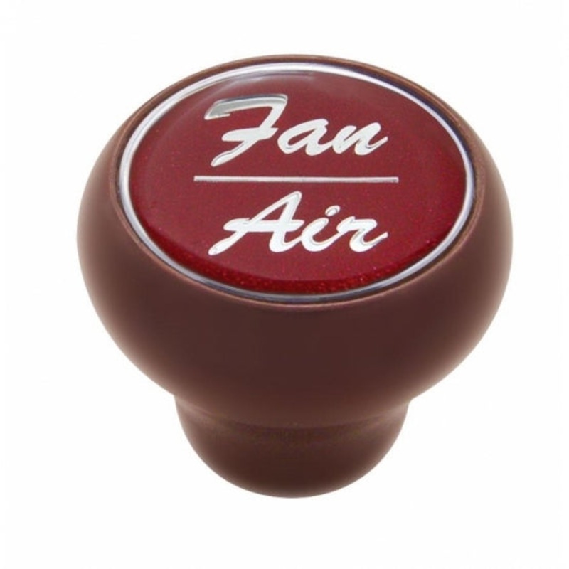 Fan/Air Wood Deluxe Dash Knob – Red Glossy Sticker