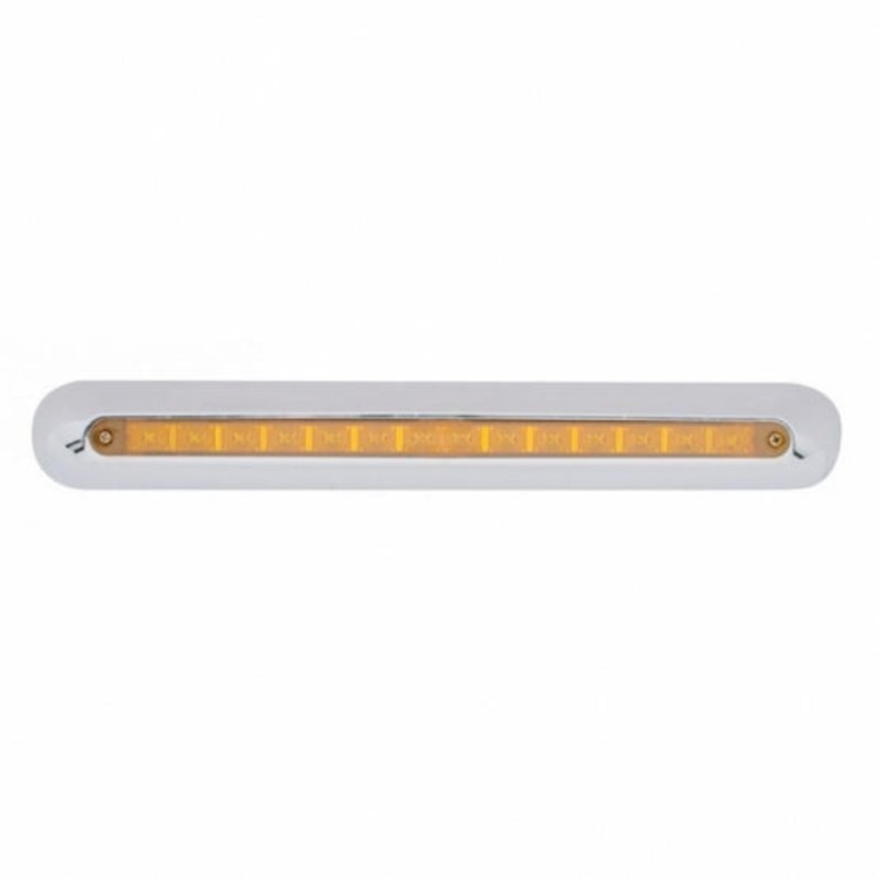 Freightliner 14 LED 12 Mirror Light Bar – Amber LED/Amber Lens