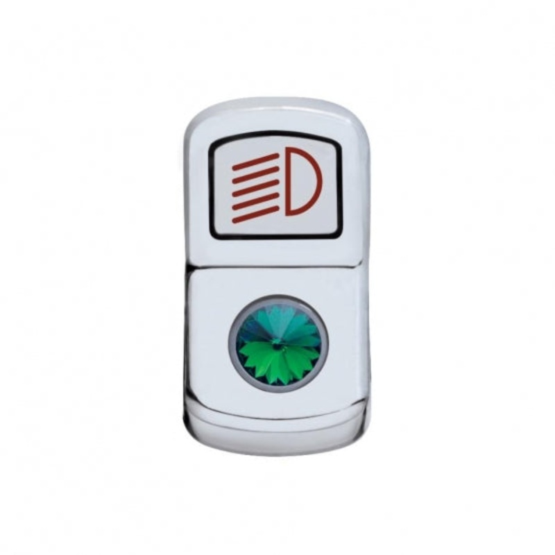Headlight Rocker Switch Cover – Green Diamond