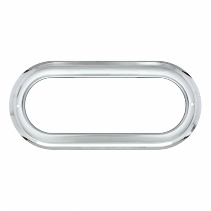 Oval Stainless Light Bezel