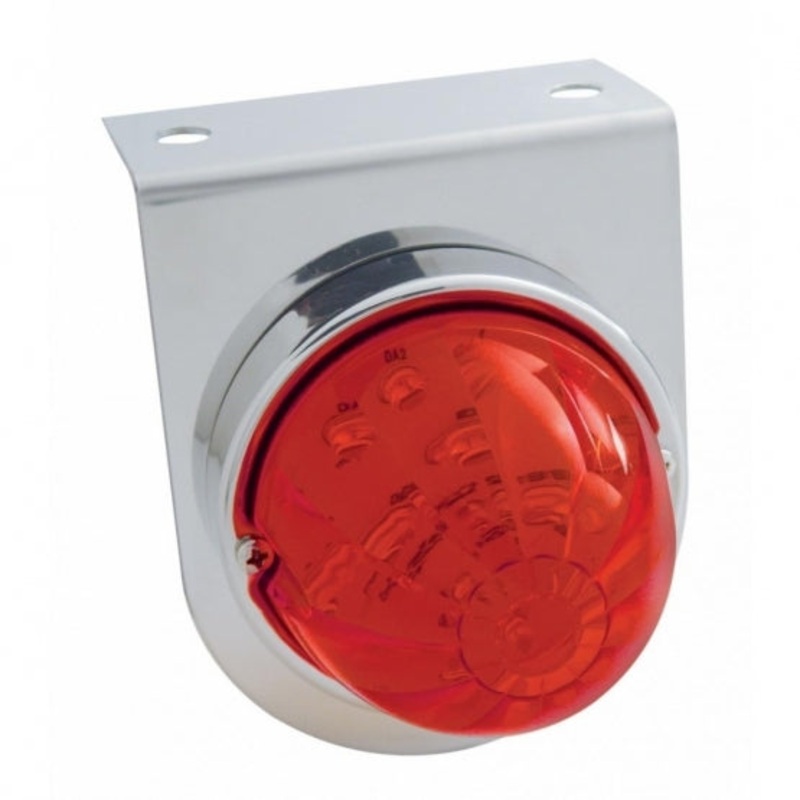 Stainless Light Bracket w/ 17 LED Watermelon Light – Red LED/Red Lens
