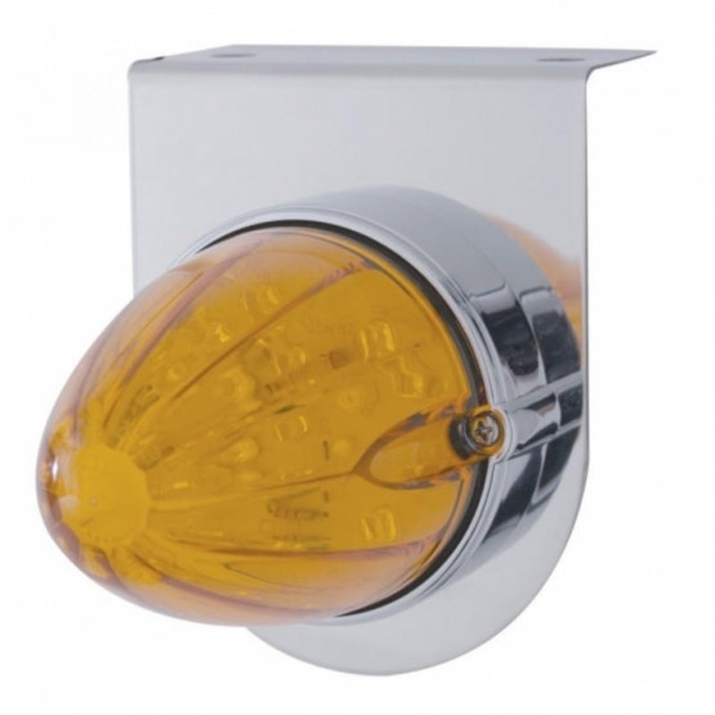 Stainless Light Bracket w/ 19 LED Watermelon Light – Amber LED/Amber Lens