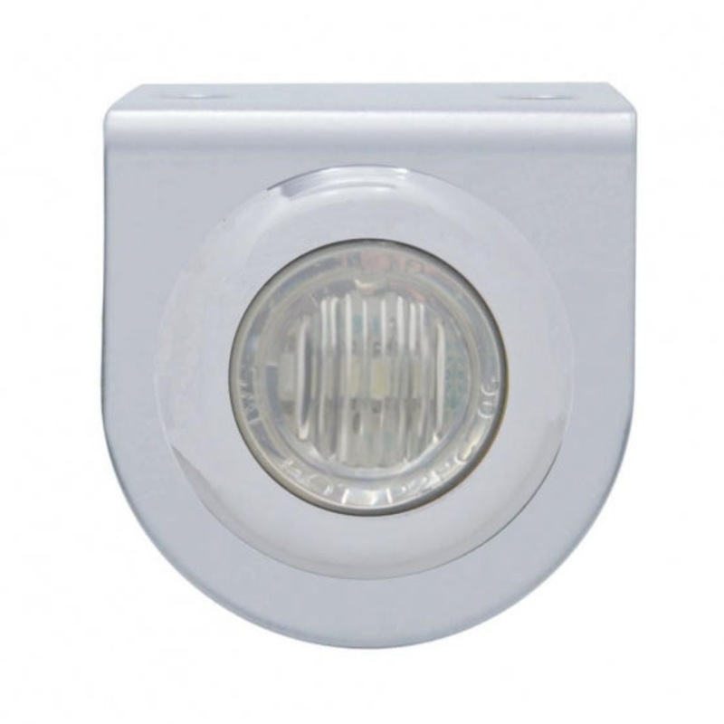Stainless Light Bracket w/ 3 LED Mini Light – Red LED/Clear Lens