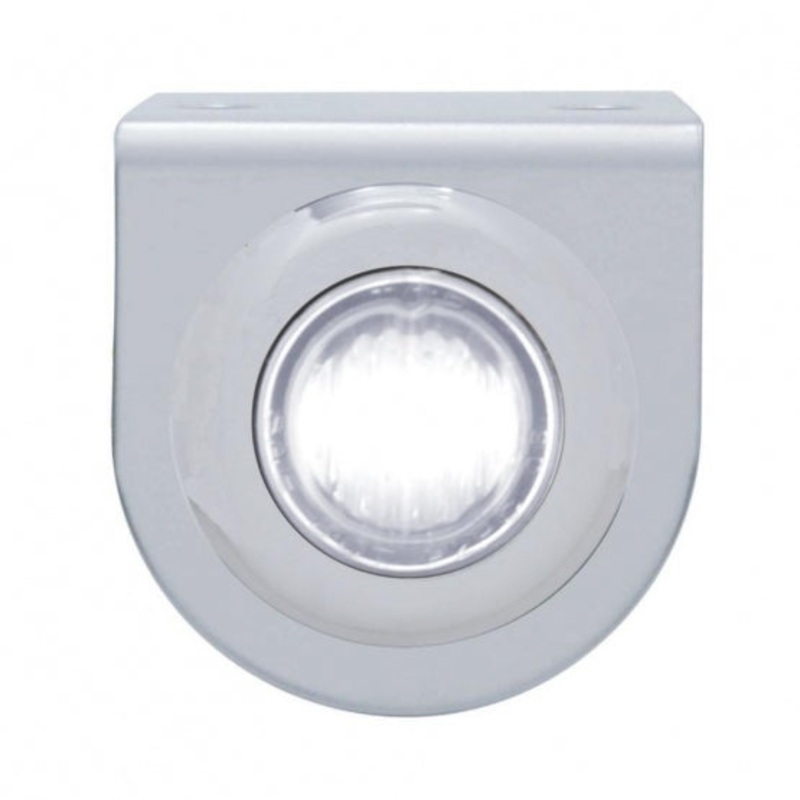 Stainless Light Bracket w/ 3 LED Mini Light – White LED/Clear Lens
