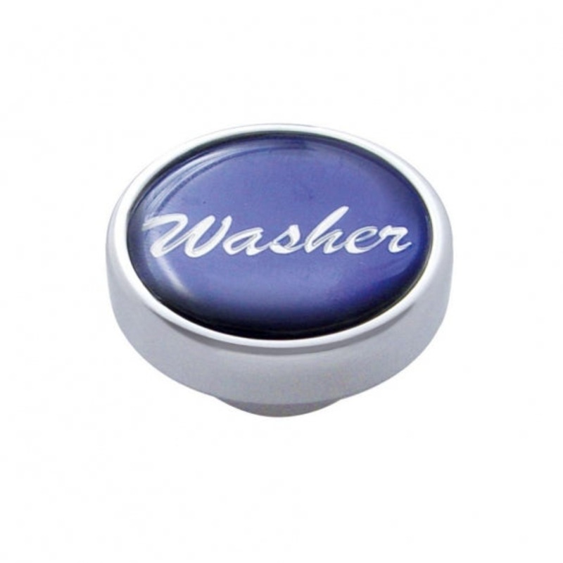 Washer Dash Knob – Blue Glossy Sticker