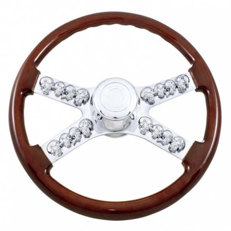 18 Skull Steering Wheel w/ Hub – International