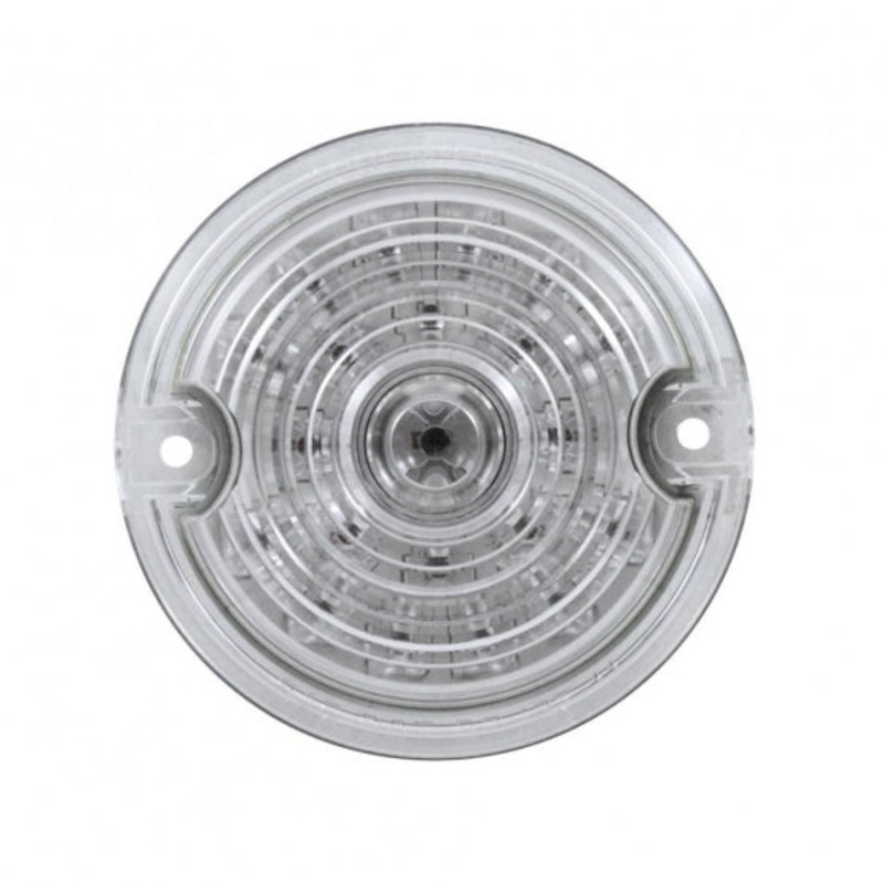 21 LED 3 1/4 Dual Function Harley Signal Light w/1157 Plug – Amber LED/Clear Lens